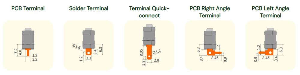 Terminals For Microswitch