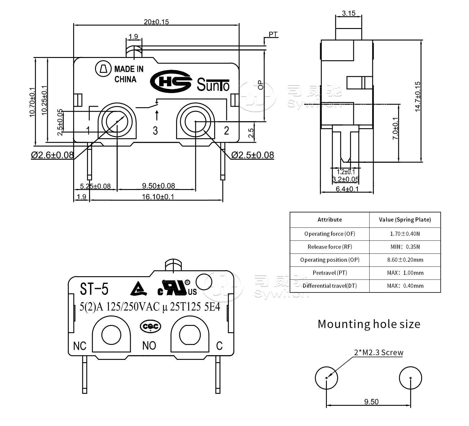 SPST-NC High Current Micro Switch (1)